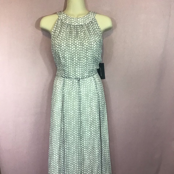 TOMMY HILFIGER Gray Polka Dot Sleeveless D… - Picture 9 of 16